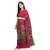 Pink Colour Pure Georgette Printed Saree With Blouse Piece