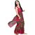 Pink Colour Pure Georgette Printed Saree With Blouse Piece