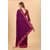 Purple Colour Vichitra Silk Embroidried Sarees