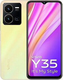 (Refurbished) Vivo Y35 5G (8 GB RAM, 256 GB Storage, Dawn Gold) - Superb Condition, New