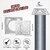 CUROVIT Stainless Steel Drain Strainer 5x5 Silver in Colour Plain Jali for Bathroom Wash Area  Kitchen Hippo Model