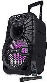 Zebronics ZEB-100 MOVING MONSTER X8L Wireless Bluetooth Trolley Speaker With Supporting SD Card USB AUX FM Remote Control Wireless Mic and RGB Lighting. (24 Watt).