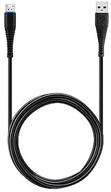 Zebronics Zeb-UMC101 USB to Micro USB Cable Charge and Sync 1 Metre Length (Black).
