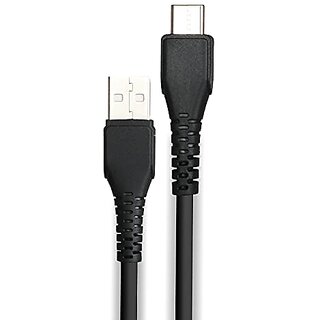 ZEBRONICS Zeb-TU240C Tablet Smartphone USB to Type C Cable Charge and Sync 1 Meter Length (Black).