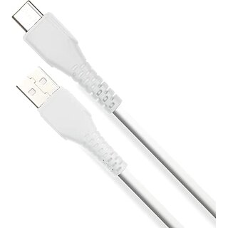 ZEBRONICS Zeb-TU240C USB to Type C Cable Charge and Sync 1 Metre Length (White).
