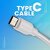ZEBRONICS Zeb-TU300C USB to Type C Cable Charge and Sync for Tablet Smartphone - 1 Meter Length (White).