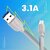 ZEBRONICS Zeb-TU300C USB to Type C Cable Charge and Sync for Tablet Smartphone - 1 Meter Length (White).