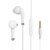 ZEBRONICS Zeb-Calyx Wired in Ear Earphone with Mic (White)