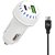 ZEBRONICS ZEB-CC5236Q Car Charger with 36W Rapid Charge Type C/USB Output LED Indicator Intelligent Charging ABS Plastic Protections for Short Circuit/Over Voltage and Temperature (White)