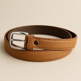 Pack of 1 Women Coloured Texture Design Leatherite Belt (Assorted Colors)