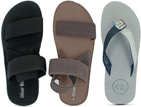OLIVER WALK Men Slipper  Sandal Set of 3