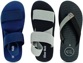 OLIVER WALK Comfortable Flip-Flop  Sandal Set of 3