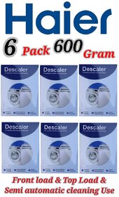 Use For Haier Pack of 6(100grams x 6 600grams) Descaling Powder Washing Machine