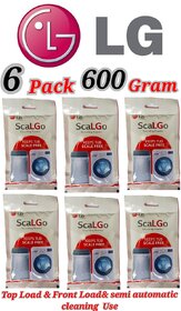 Use For LG Pack of 6(100grams x 6= 600grams) Descaling Powder Washing Machine