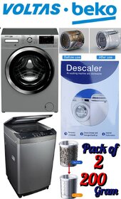 Use For VOLTAS BEKO Pack of 2(100grams x 2200grams) Descaling Powder Washing Machine