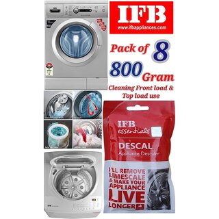 Use For IFB Pack of 8(100grams x 8= 800grams) Descaling Powder Washing Machine