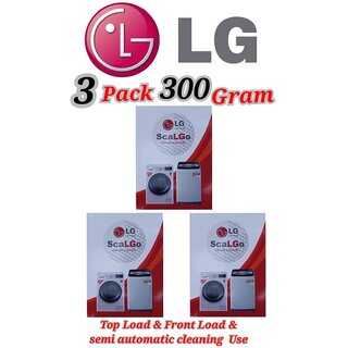 Use For LG Pack of 3(100grams x 3= 300grams)Descaling Powder Washing Machine