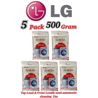 Use For LG Pack of 5(100grams x 5 500grams) Descaling Powder Washing Machine