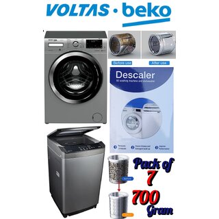 Use For VOLTAS BEKO Pack of 7(100grams x 7700grams) Descaling Powder Washing Machine