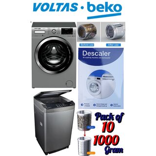 Use For VOLTAS BEKO Pack of 10(100grams x 101000grams) Descaling Powder Washing Machine