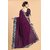 SVB Sarees Purple Colour Solid Vichitra Silk Embroidried Sarees With Blouse