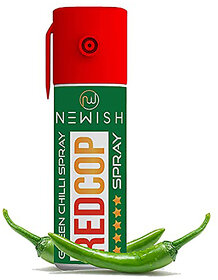 Newish Green Chilli Pepper Spray for Self Defence for Women  Small Pocket Size Gadgets (55 Ml/35 G, Green)