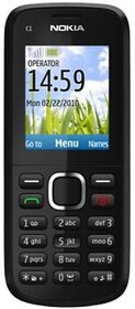 (Refurbished) Nokia C1-02 (Single SIM, 1.8 Inch Display, Black) - Superb Condition, Like New