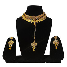 jewel set for woman / full neck jewel set with earrings