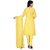 Sharda Creation Yellow Chanderi Embroidered Unstitched Dress