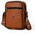 MATRICE messenger bag with tan faux vegan leather(NE-S-0799-Tan)