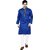 TAVAN Men Embroidered Cotton Blend Straight Kurta (Blue)