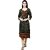 TAVAN Women Embroidered Viscose Rayon Straight Kurta (Green)