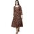 TAVAN Women Kalamkari Viscose Rayon A-line Kurta (Multicolor)