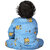 Kid Kupboard Regular-Fit Baby Boy's Cotton Babysuit Sky Blue, Full-Sleeves, Pack of 1