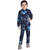 Kid Kupboard Regular-Fit Girl's Cotton Hoddie and Track Pant Dark Blue, Full-Sleeves, Pack of 1