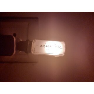 Bananaelectronics  AdventureAwaits USB LED Plug in Night lamp  Less Than 0.5 watt Energy Consumption  Orange LED