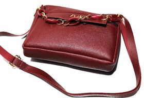 ABIL Dark Red Sling Bag