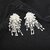 Silver Shine Silver Toned Beaded Stylist Fancy party wear Earring for Girls Alloy Stud Earring