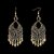 SILVER SHINE Captivating Chandbali With Danglers Alloy Drops & Danglers