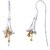 Silver Shine 92.5 Sterling New Flower Antique Silver Earring for Women & Girls Silver Drops & Danglers