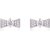 SHILVER SHINE SMALL DIAMOND IN BOW EARRING Silver Stud Earring