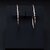 Silver Shine 92.5 Streling Silver Rose Gold Round Hoop Earring For Women & Girls Silver Earring Set