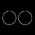 Silver Shine 92.5 Streling Silver Rose Gold Round Hoop Earring For Women & Girls Silver Earring Set