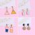 SILVER SHINE Party Wear Stylish Multi Color Designer Earrings For Women and Girls 4 Pairs Alloy Earring Set