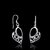 Silver Shine 92.5 Streling Silver Lover Heart Drop Earring For Women & Girls Silver Drops & Danglers