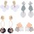 SILVER SHINE Party Wear Stylish Fashion Earrings For Women and Girls 4 Pairs Alloy Earring Set