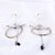 Silver Shine Dual Shade Designer Partywear Earring Jewellery Alloy Drops & Danglers