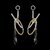 Silver Shine Dual Shade Designer Partywear Earring Jewellery Alloy Drops & Danglers