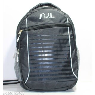 ABIL Trendy Black Bag Pack Pattern 2