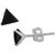 Silver Shine 92.5 Streling Silver Classic Sterling Silver Stud Earring